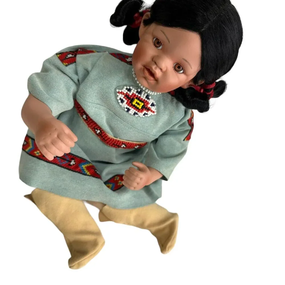 Danbury Mint Native American Doll Spring Blossom by FayZah Spanos